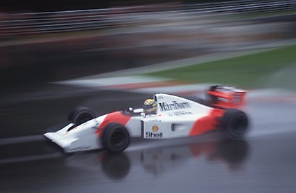 Senna  l'aise sur le mouill